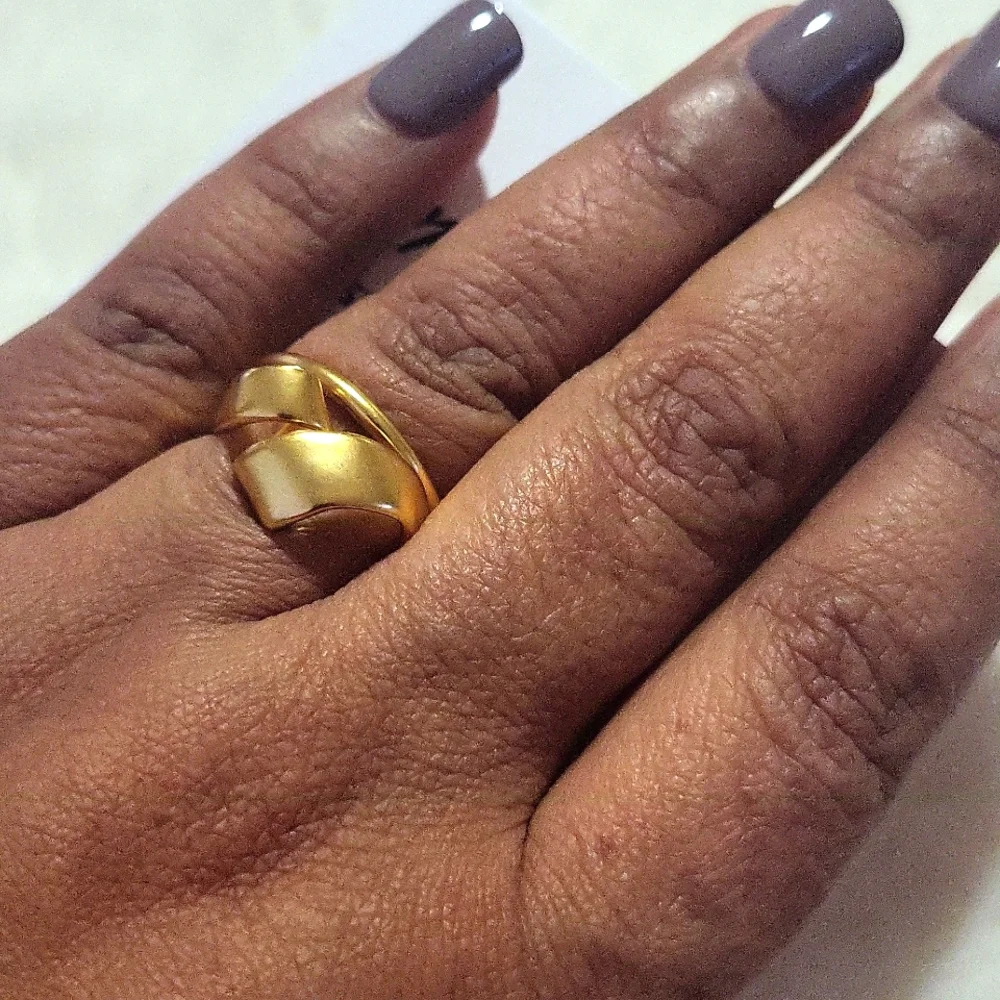 Madewell Gold Stacking Rings - Picture 3 of 3